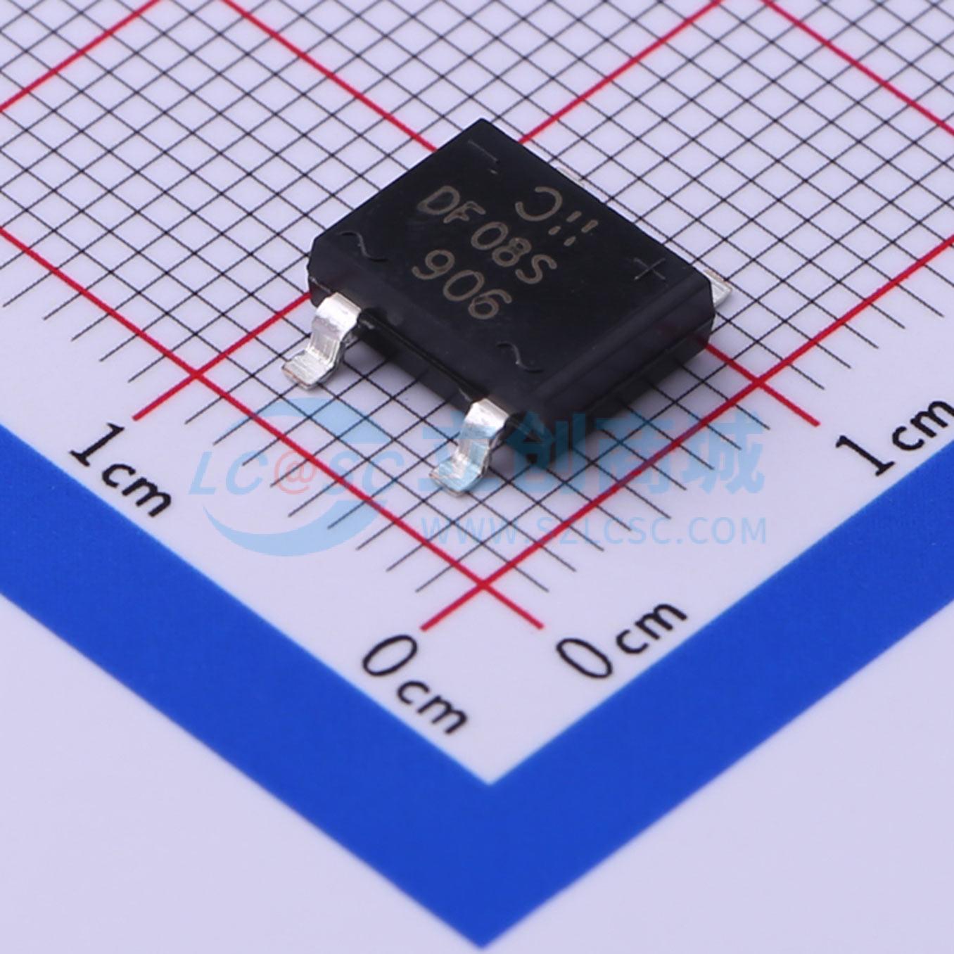 整流桥 DF08S-T DF-S 800V 1A DIODES(美台) 原装 电子元器件配单