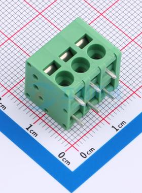 5只起 弹簧式接线端子 MX205R-5.0-03P-GN01-Cu-A 插件P=5mm 3P