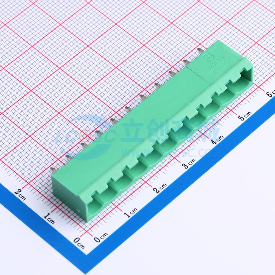 插拔式接线端子 MX2EDGVC-5.08-11P-GN01-Cu-A  5.08mm 板端/插座