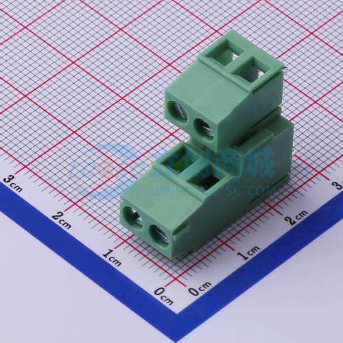 螺钉式接线端子 DB128A-5.0-2*2P-GN-S 插件,P=5mm 2x2P 原装正品