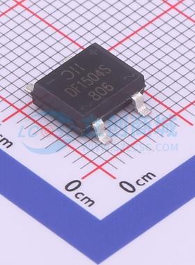 整流桥 DF1504S-T DF-S 400V 1.5A DIODES(美台) 电子元器件配单