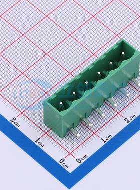 插拔式接线端子 MX2EDGRC-5.08-06P-GN01-Cu-A 弯插,P=5.08mm 板