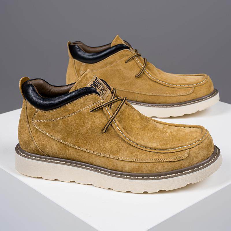 男士秋冬季45头层猪皮特大码男鞋46马丁靴47休闲靴48英伦49工装靴