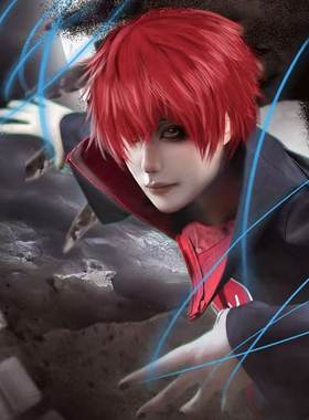 火影cos服 蝎cos晓组织红云披风立领斗篷外套假发里衣全套服装