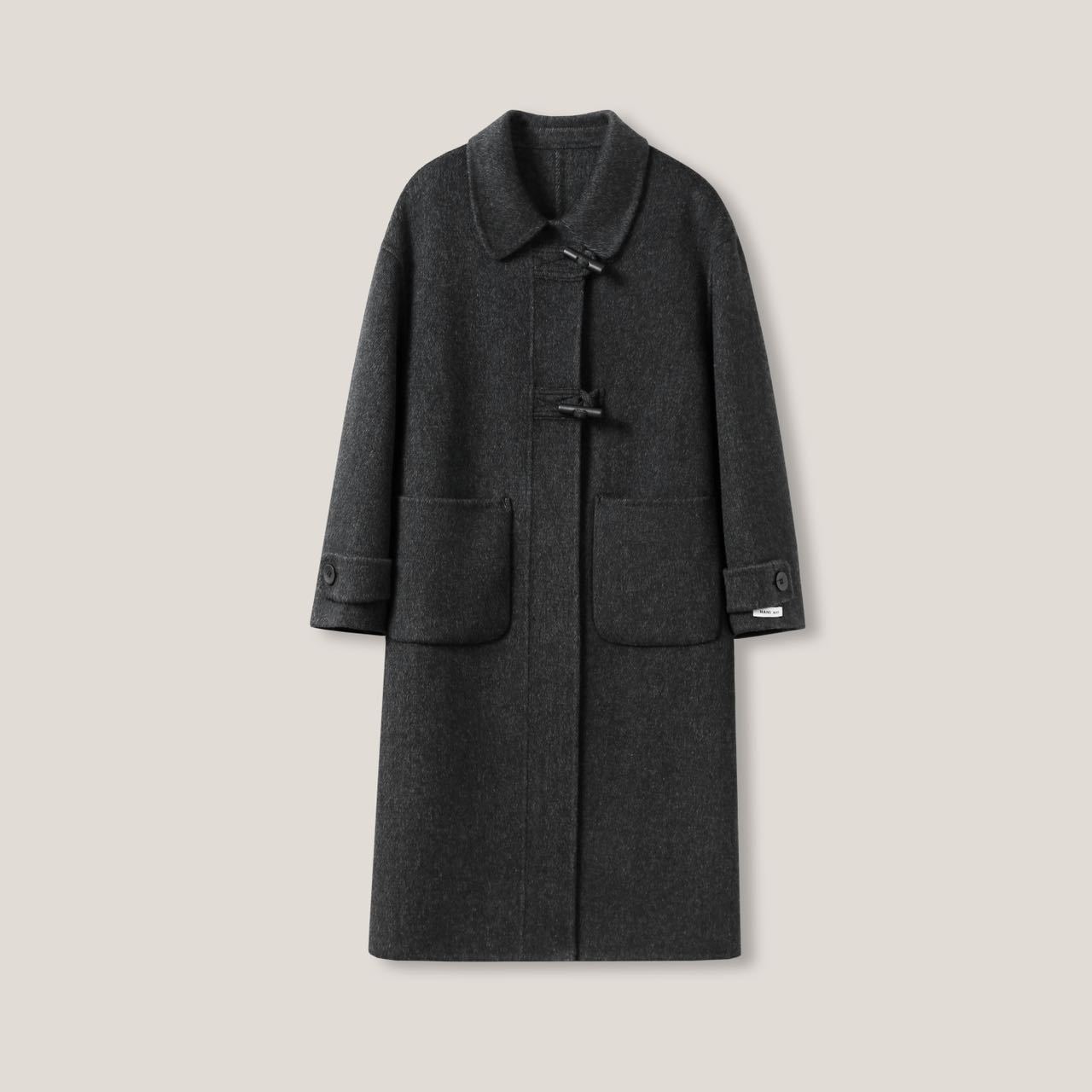 【悟空粉丝专享】经典翻领牛角扣双面呢羊毛大衣ss26443