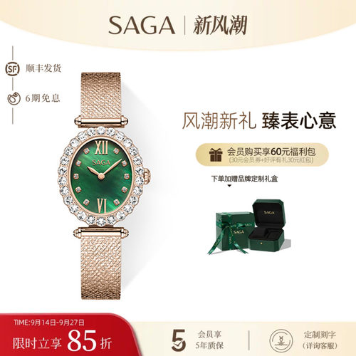 SAGA小众轻奢女士手表顺丰包邮