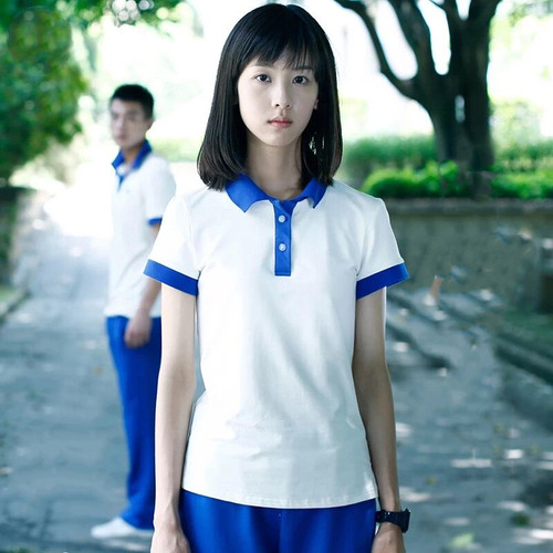 上衣班服常规男女学生甜美短袖