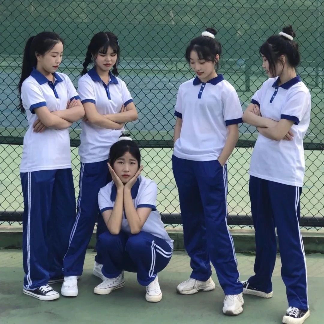 polo衫短袖校服男女学生学院风