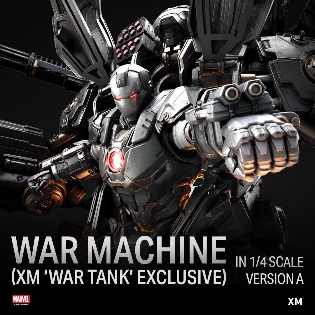 XM Studios 漫威 复仇者联盟 概念版 战争机器 雕像 手办