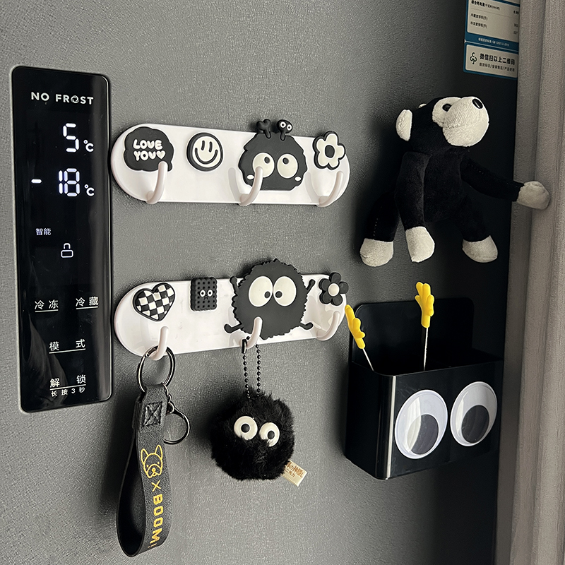 冰箱贴收纳置物架磁铁眼睛收纳盒