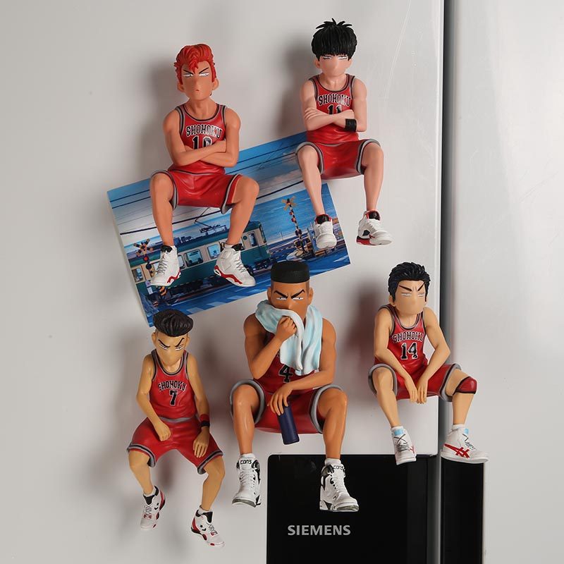 灌篮高手动漫卡通磁力冰箱贴磁铁湘北樱木花道3d立体篮球人物公仔