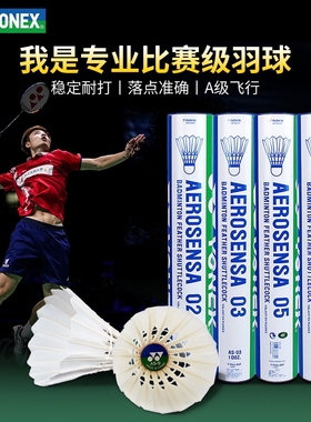 YONEX尤尼克斯YY正品羽毛球鸭鹅毛球AS-03 AS05 AS02 AS9耐打稳定