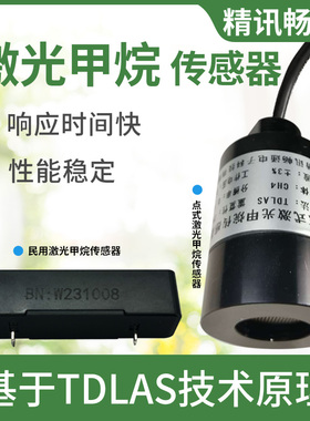激光甲烷传感器地下空间管道泄露可燃气民用点式CH4激光气体模组