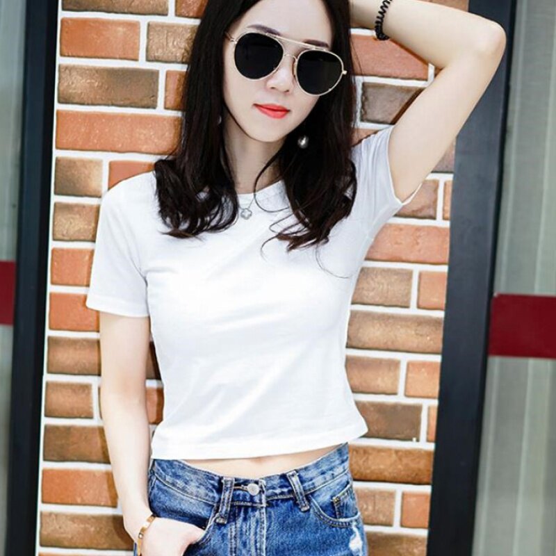2019 summer New short sleeve Short T-shirt Self cultivation Paige Korean Edition half sleeve cotton material Solid Jersey jacketin the Play mode/Anime/Periphery/cos/Board games ,  Cosplay Apparel/Props/Service ,  Cosplay Women  category - from Buy2taobao.com to provide professional Taobao agent buy service