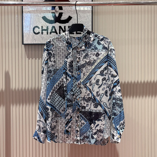 瑞瑞26年春款 复古优雅气质显瘦百搭苎麻衬衫 配丝巾 w1079 法式