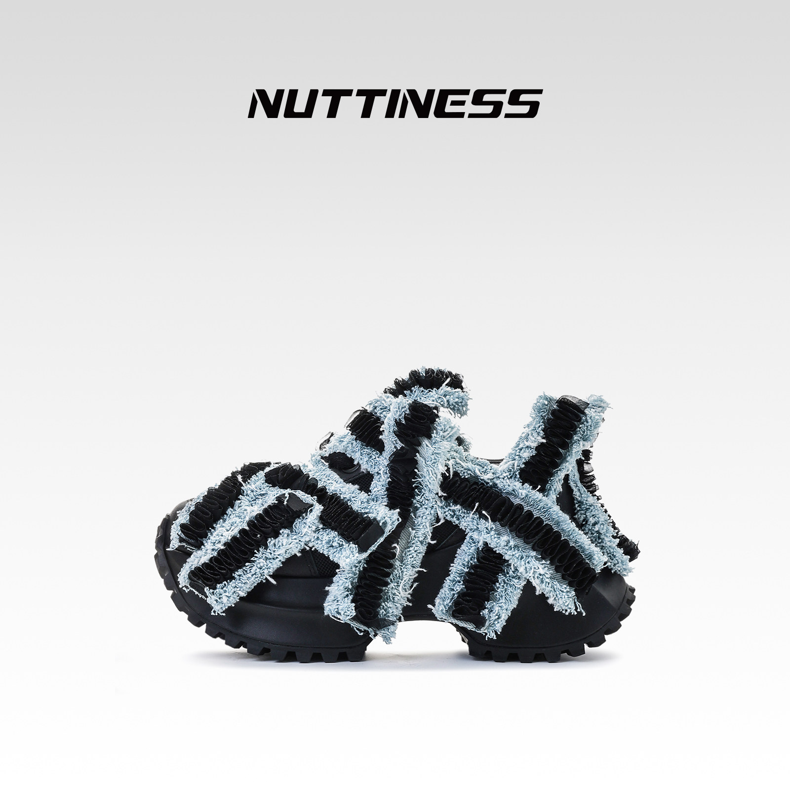 欧洲站女鞋2025春夏爆款真皮厚底增高小众设计猫须牛仔重工老爹鞋,女鞋,老爹鞋,淘宝优惠券,粉丝福利购,淘宝优惠卷