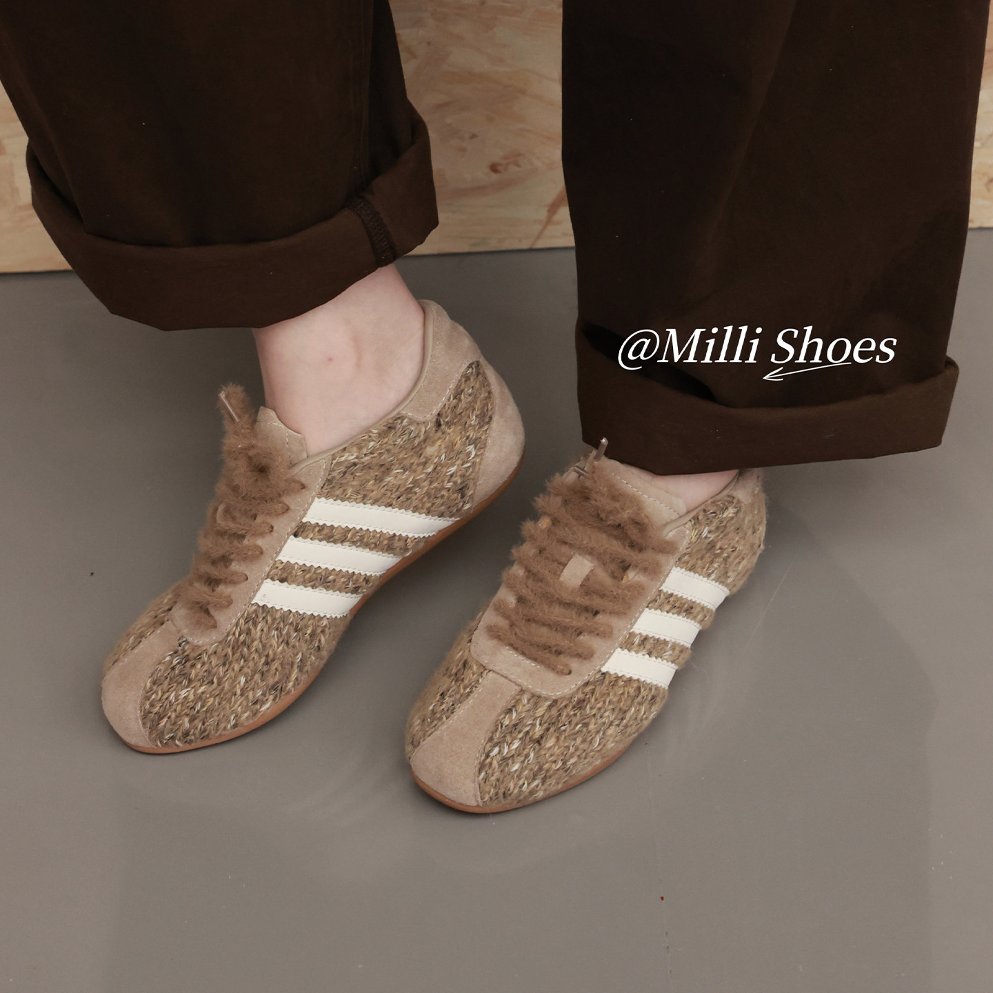 欧洲站2025秋新品欧货编织系带花色平底时尚日常百搭休闲德训鞋女,女鞋,德训鞋,淘宝优惠券,粉丝福利购,淘宝优惠卷