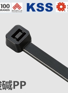 CV-150/200/250/300/380/550PPBK原装KSS PP耐酸碱尼龙扎带扎线带