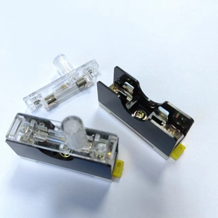 玻璃管10A保险丝座 安装 30导轨式 1只 101熔断器保险座管6