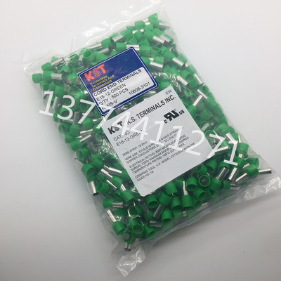 KST欧式管型接线端子E0208/0308