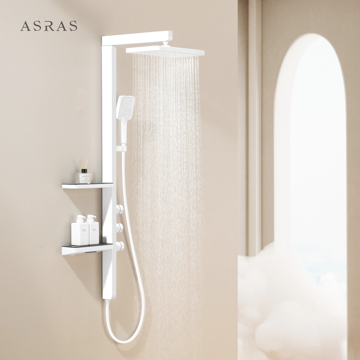 阿萨斯淋雨花洒3+1多种模式