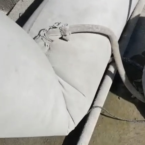 水泥砂浆罐打灰除尘布袋带排气管
