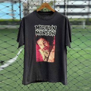 Marilyn Manson玛丽莲曼森vintageT恤男女高街fog风宽松潮牌短袖
