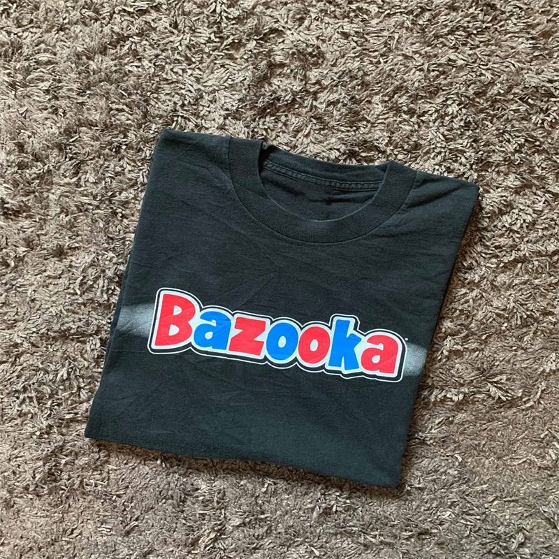 Bazooka乐队摇滚朋克宽松古着感潮牌短袖230g重磅男女情侣T恤,男装,T恤,淘宝优惠券,粉丝福利购,淘宝优惠卷