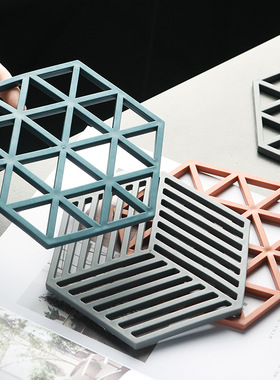 Hollow tea cup mat, silicone pad, insulated bowl and plate