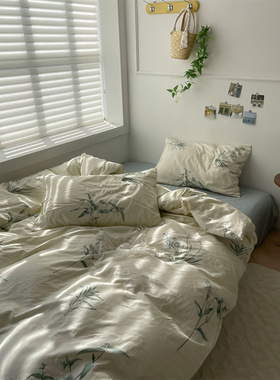 Li Meng Kong Zhai listens to spring rain and retro freehand