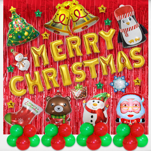 Christmas Balloon Creative Scene Decoration Balloon Chain P