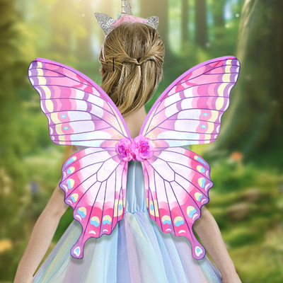 Easter Colorful Adult Butterfly Wings Flowing Cosplay Theme