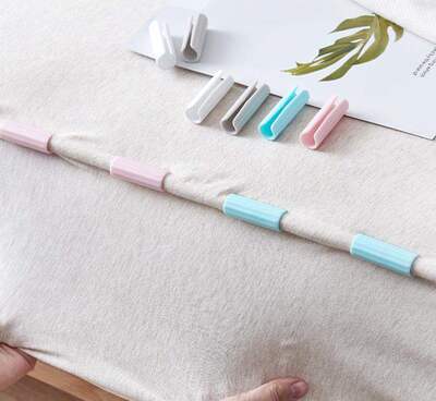 12 bed sheet clips with anti slip fixing device, bed sheet