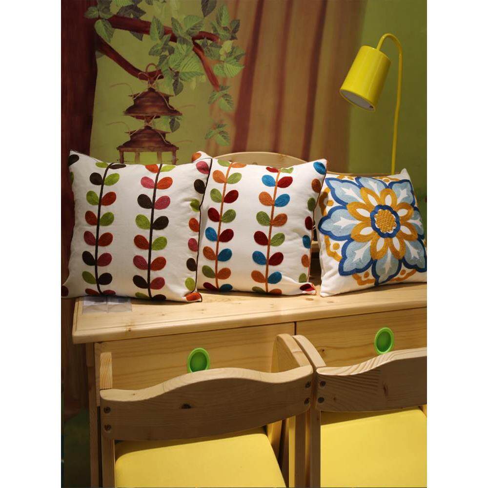 Throw pillow sofa back cushion cover velvet Pillow case图片