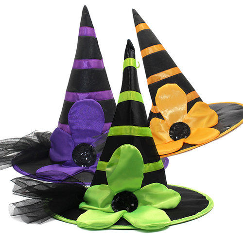 Easter Halloween Hat Adult Makeup Ball Dress up Ribbon Flow