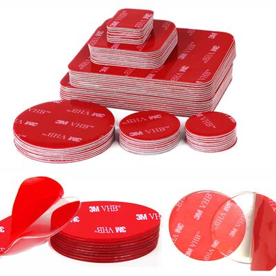 1050PCS Transparent Acrylic VHB Stron DoubleSided Adhesiv