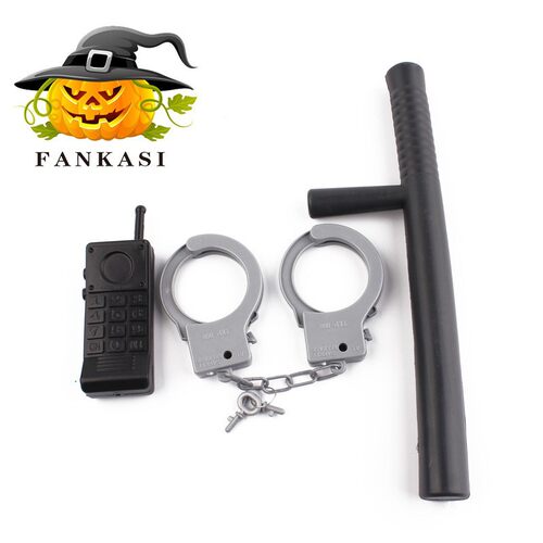 Halloween Decoration Children's Day Plastic Police Stick, h