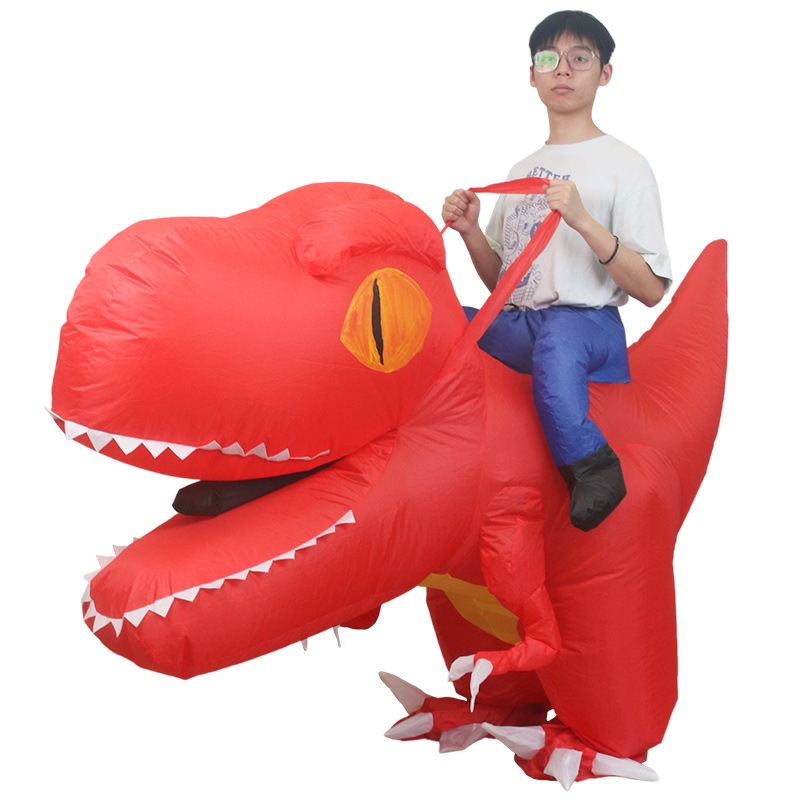 Halloween Dinosaur Inflatable Doll Costume Big Head Riding