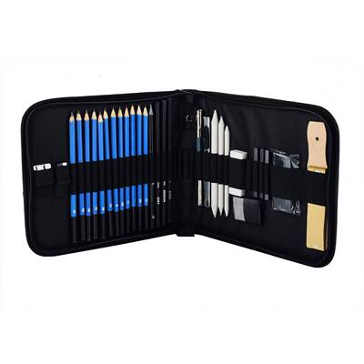 33 pieceset drawing and sketch kit sketching set graphite
