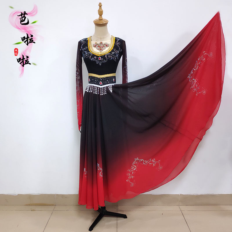 大裙摆艺考演出服新疆维族舞蹈服