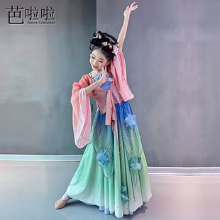 绝美古典舞演出服花神舞蹈服飘逸艺考剧目服小荷风采独舞表演服女