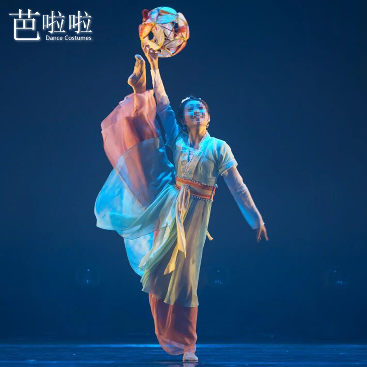 古典舞剧目演出服明灯引舞蹈服