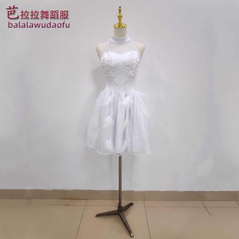 芭蕾舞蹈演出服蓬蓬裙短裙天鹅舞