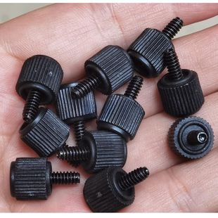 台式电脑机箱螺丝 DIY电脑螺丝 粗牙螺丝 黑色 3.5MM 手拧螺丝