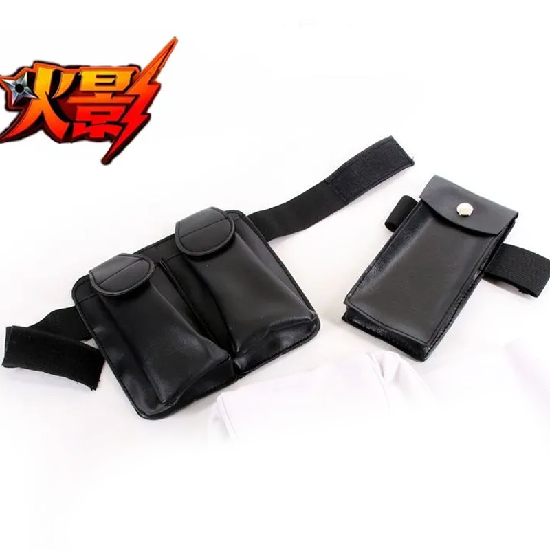 影忍者cos道具 鸣人卡卡西武器腰带白色包忍者腰包佐助忍者腿包