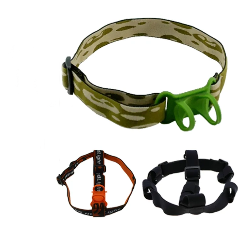 强光手电筒头灯带小直筒头戴松紧头带侧面正面配件矿灯高弹力硅胶