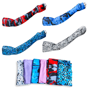 户外冰爽防晒袖套女薄长款开车骑行登山徒步袖子冰丝套护臂袖夏季