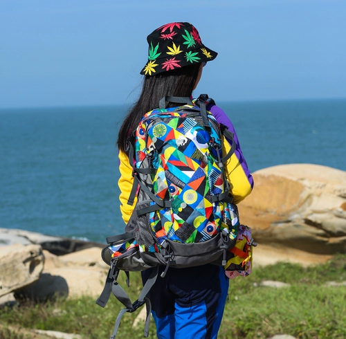 Рюкзак для скалозалания, спортивная водонепроницаемая универсальная вместительная и большая сумка через плечо подходит для пеших прогулок для путешествий, 32