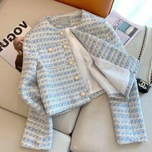 小香风短外套女装春季2024年新款重工高级感法式名媛气质长袖上衣