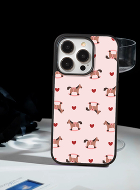 「摇马恋心」苹果iPhone17promx手机壳红米VIVOX300s钢化玻璃16小米15华为mate80荣耀14简约OPPOFINDX9保护套